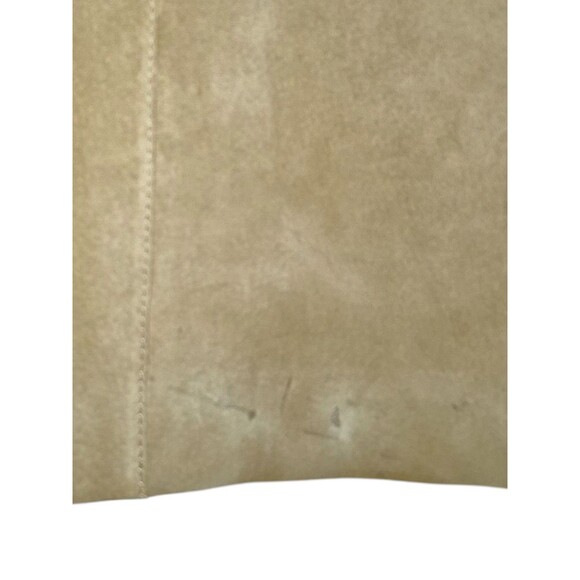 Isaac Mizrahi for Target Tan Suede Straight Skirt Front Pockets Women’s Size 14 - Picture 3 of 6